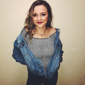 Off Shoulder Plaid Urban Outfitters Top size large